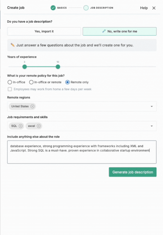 AI Job Description Writer